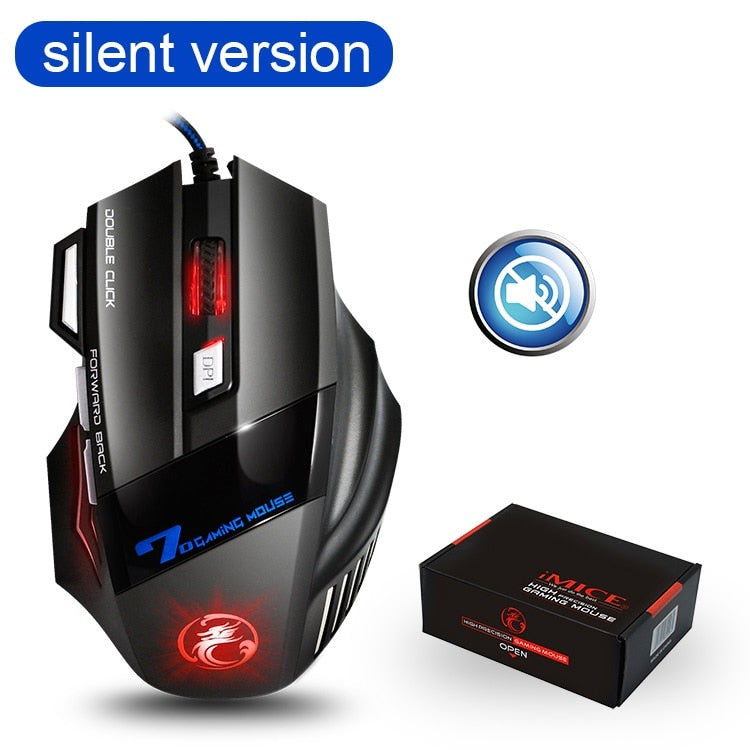 Mouse Gaming Profesional con Cable RGB
