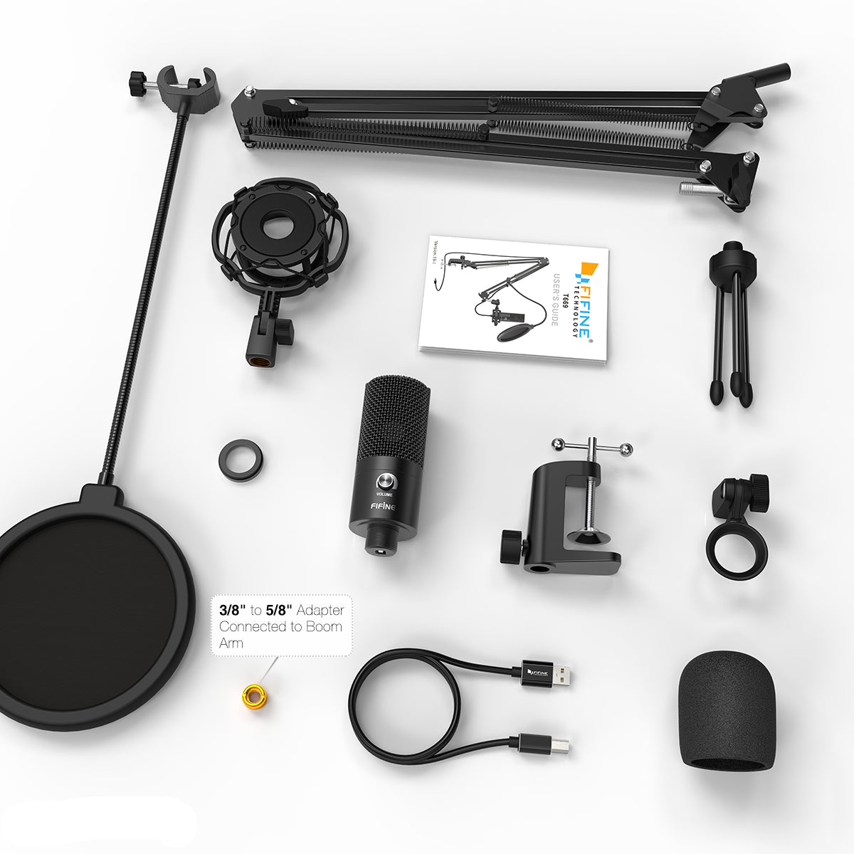 Kit de Micrófono USB de Estudio para PC