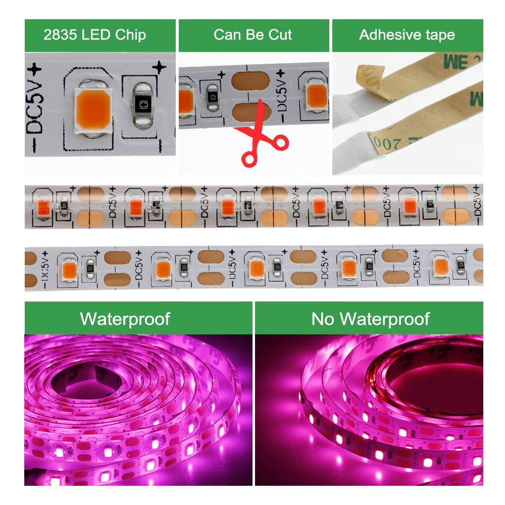 Tira LED para Hidroponía y Cultivo Indoor