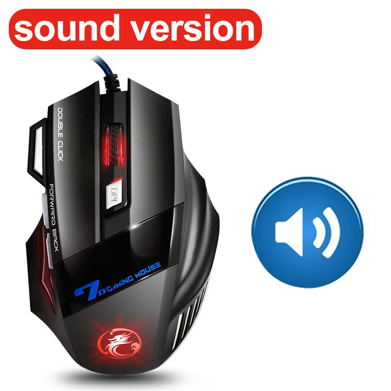 Mouse Gaming Profesional con Cable RGB