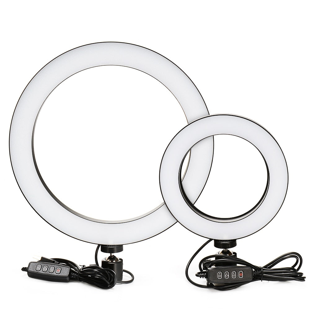 Aro de Luz LED Regulable para Cámara