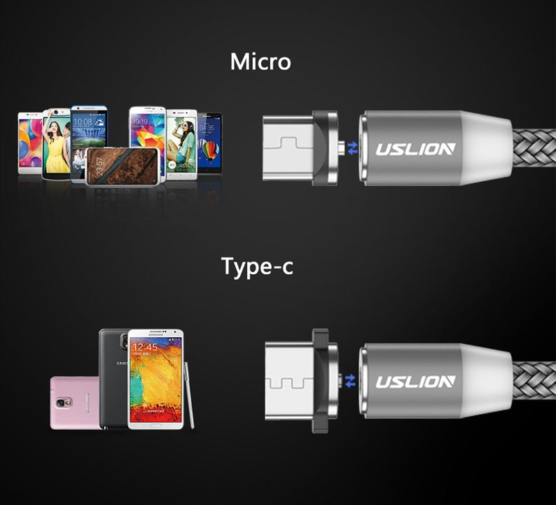 Cable USB Magnético de Carga Rápida