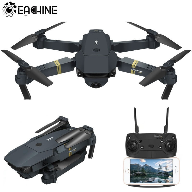 Drone Cuadricóptero Plegable con Cámara