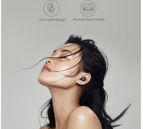Auriculares Bluetooth con Doble Micrófono y Estuche de Carga