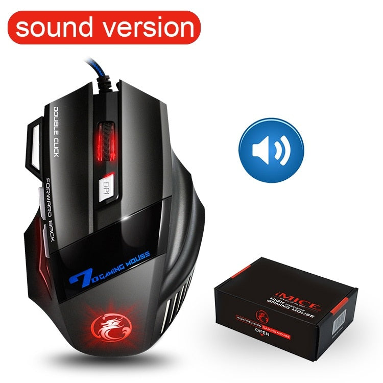 Mouse Gaming Profesional con Cable RGB