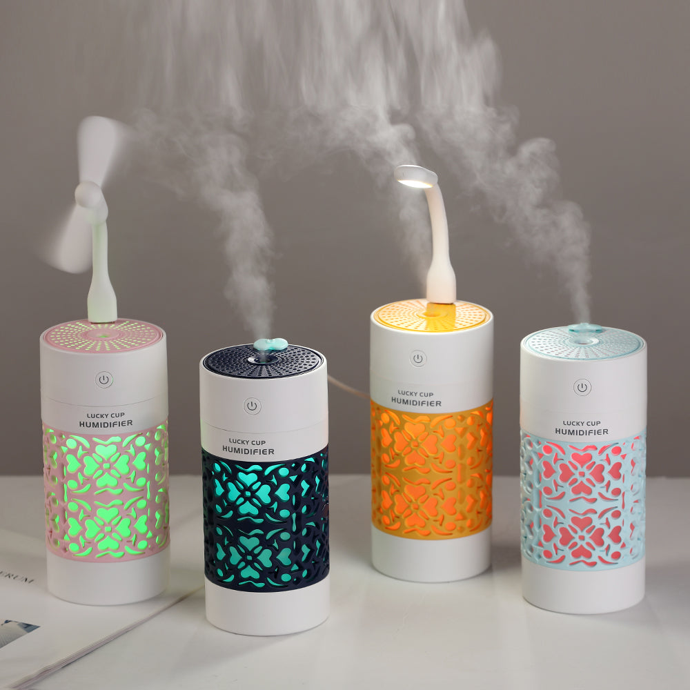 Humidificador de Aire con Lámpara LED Nocturna
