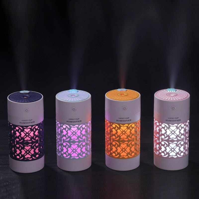 Humidificador de Aire con Lámpara LED Nocturna