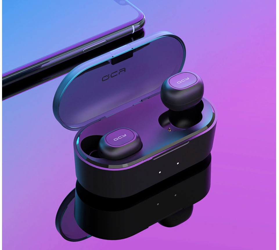 Auriculares Bluetooth con Doble Micrófono y Estuche de Carga