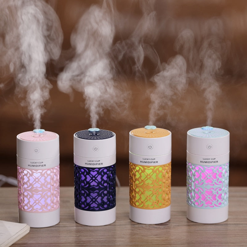 Humidificador de Aire con Lámpara LED Nocturna