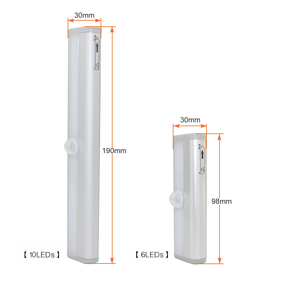 Luz LED con Sensor de Movimiento PIR (6/10 LEDs)