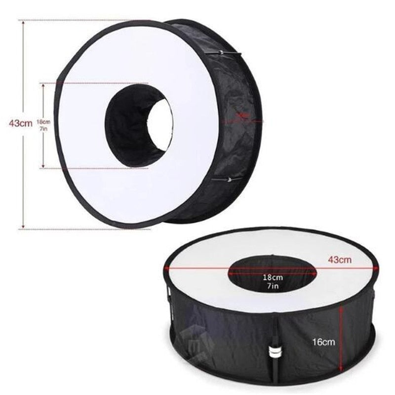 Softbox Redondo Plegable para Fotografía