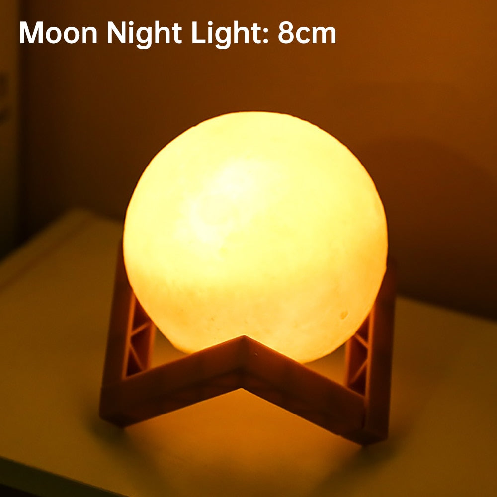 Luz Nocturna LED en Forma de Luna