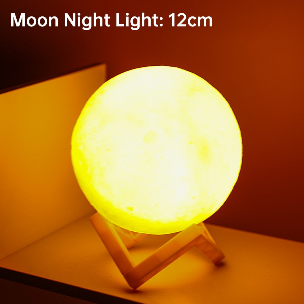 Luz Nocturna LED en Forma de Luna