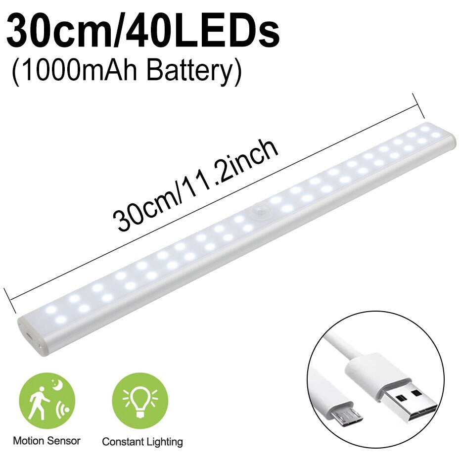 Luz LED con Sensor de Movimiento PIR (6/10 LEDs)