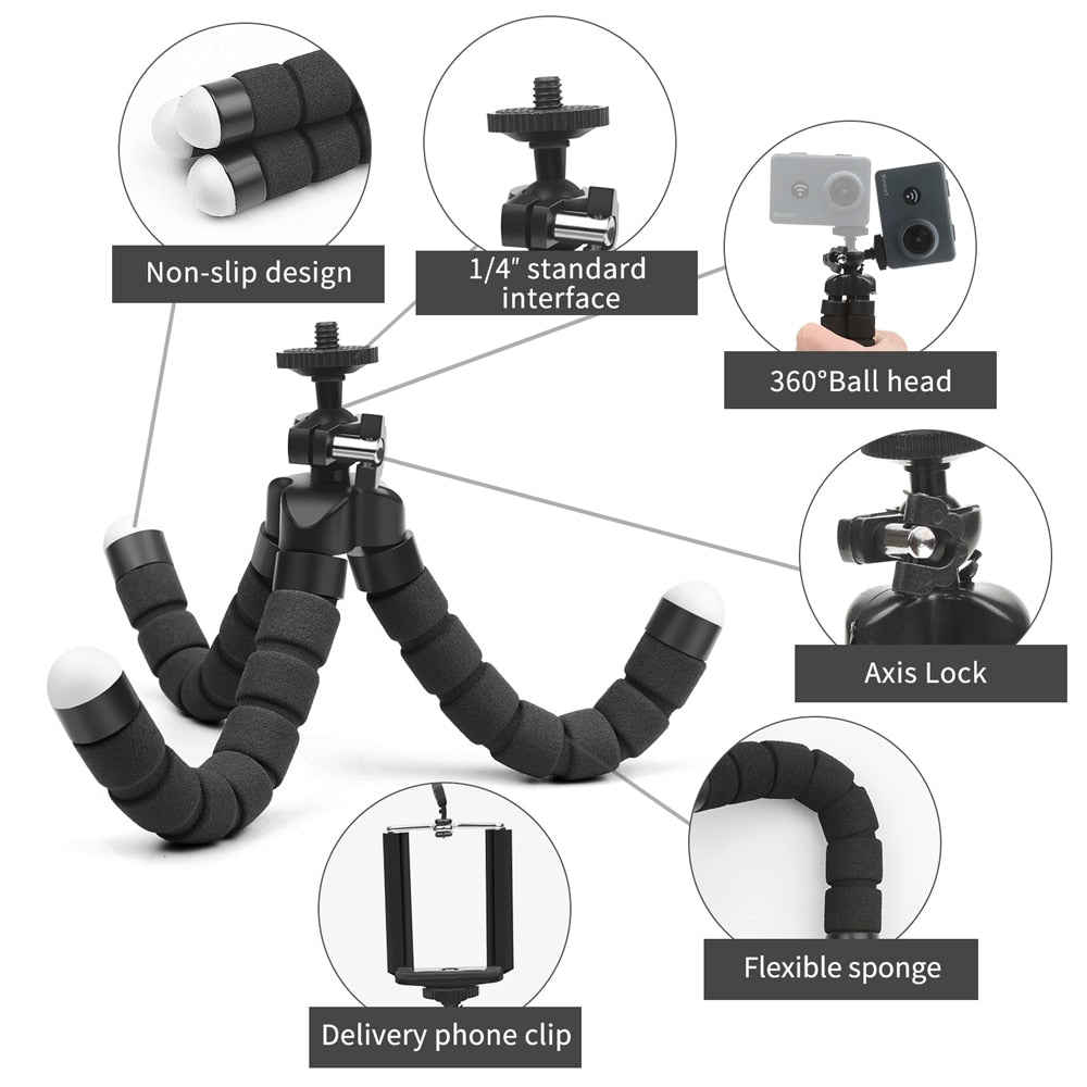 Trípode Flexible para iPhone y Smartphones
