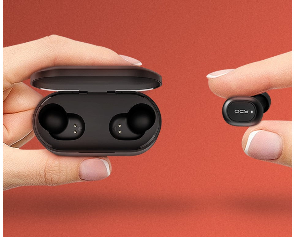 Auriculares Bluetooth con Doble Micrófono y Estuche de Carga