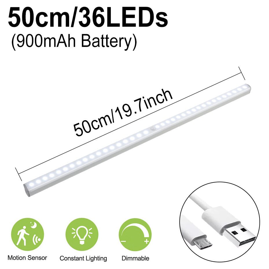 Luz LED con Sensor de Movimiento PIR (6/10 LEDs)