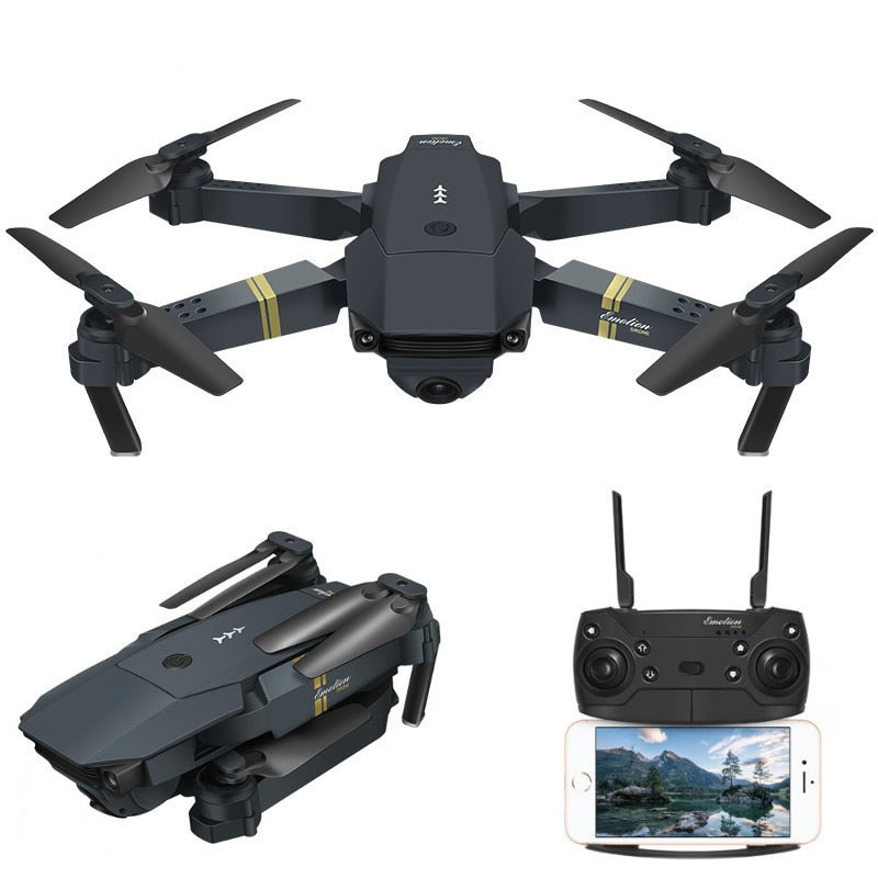 Drone Cuadricóptero Plegable con Cámara