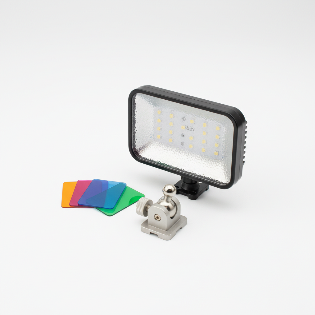 Luz LED de Video con Filtros de Color
