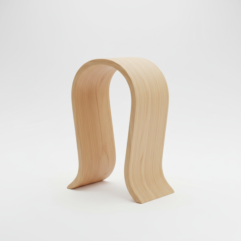 Soporte de Madera para Auriculares en U