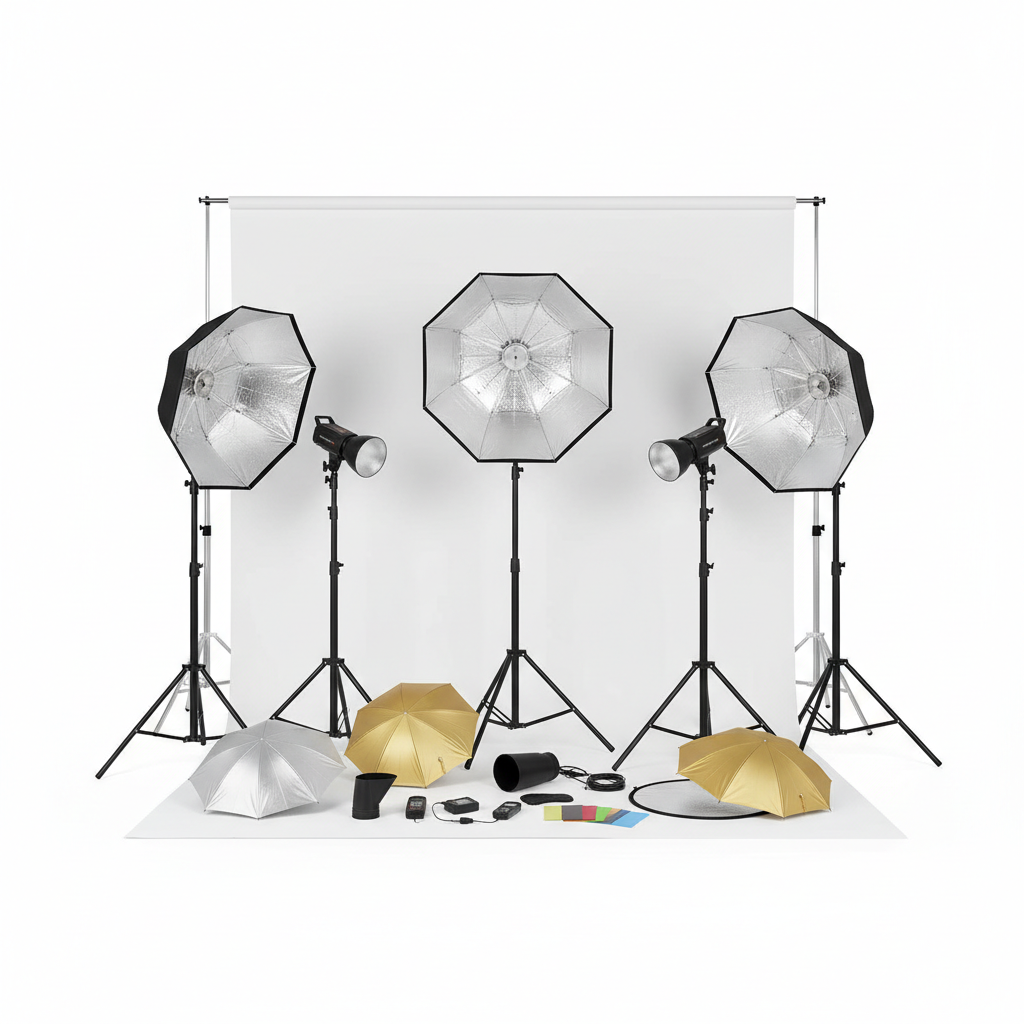 Kit Completo de Estudio Fotográfico Profesional