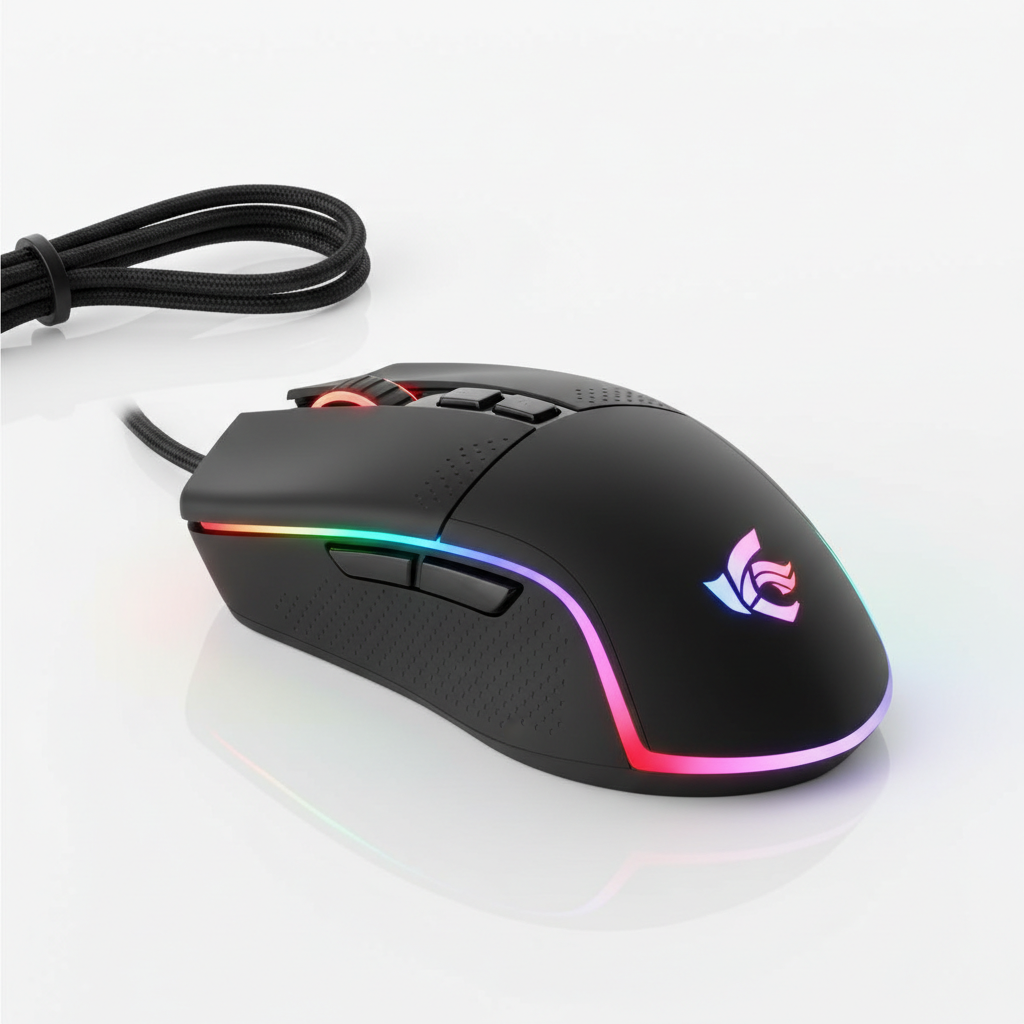 Mouse Gaming Profesional con Cable RGB