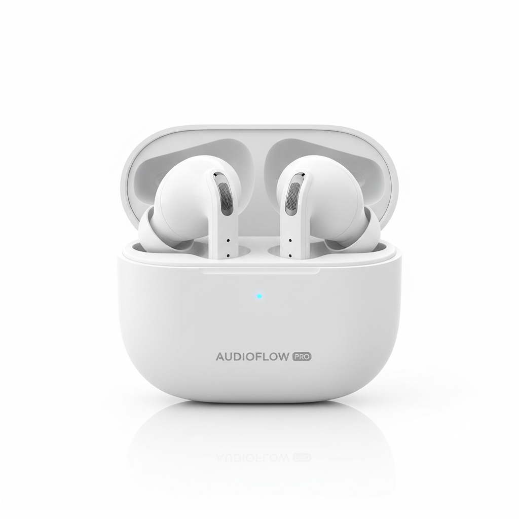 Auriculares Bluetooth con Doble Micrófono y Estuche de Carga
