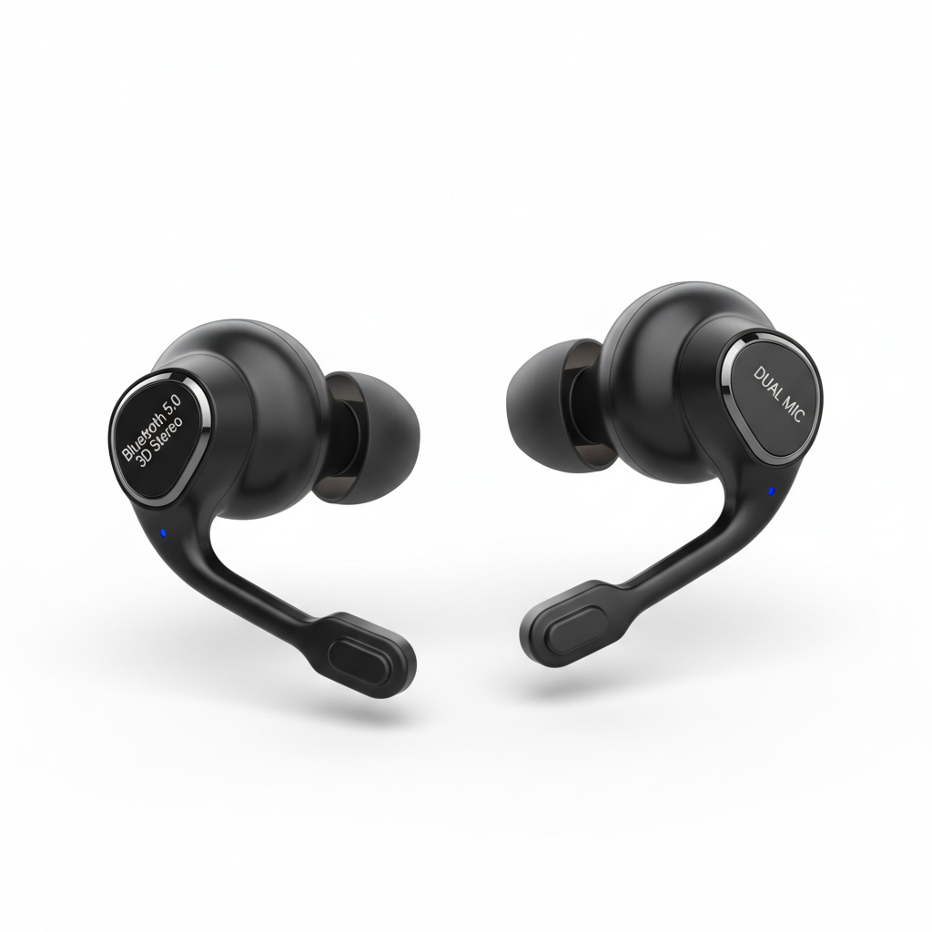 Auriculares Bluetooth 5.0 Estéreo 3D con Doble Micrófono